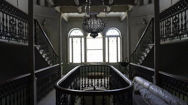 Old stairs in Sursock Palace Beirut Governorate Beirut Lebanon