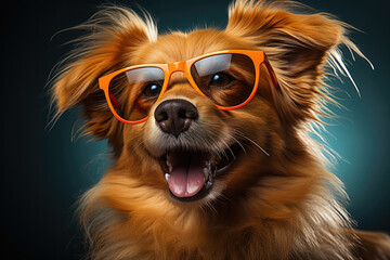 Dog With Sunglasses. Dog Fashion, Accessorizing Pets, Sun Safety Pets, Fashionable Photos Of Peps, Summer Fun With Dogs, Canine Eye Protection, Swimwear For Dogs, Dogs In Sunglasses