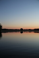 Sunset on a lake
