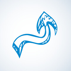 Arrow symbol. Vector drawing icon