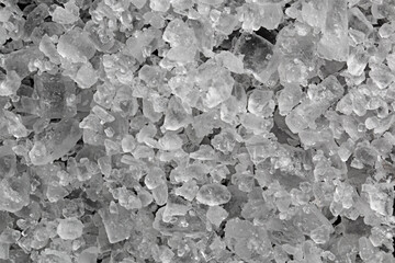 sea salt - macro photography, magnified under a microscope
