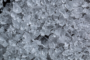 sea salt - macro photography, magnified under a microscope