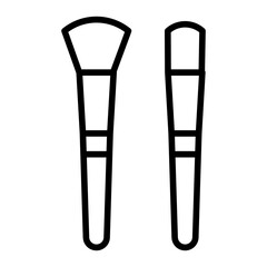 Outline Makeup Brushes icon
