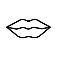 Outline Lips icon