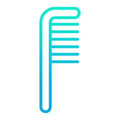 Outline gradient Comb icon