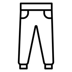 Outline Track pant icon