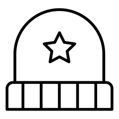 Outline Winter Hat icon