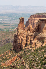 View of Colorado National Monument, Colorado, USA. Colorado National Monument is an area of spectacular canyons covering desert land on the Colorado Plateau. 