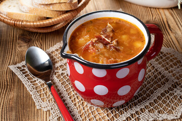 Traditional cabbage soup.