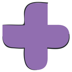 Isolated colored add plus symbol icon Vector illustration