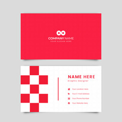 Vector Innovative Geometric Business Card