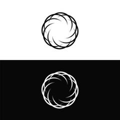 Circle vector logo template design . Circle icon illustration