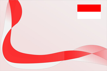 Indonesia independence day background vector 