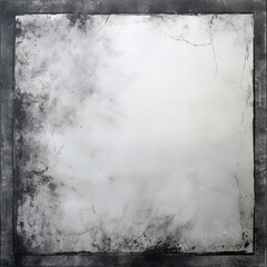 Abstract Grunge Black Photo Frame Grey Wall Plaster Texture Background