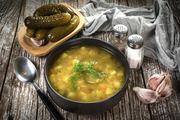 Vegetarian cucumber soup.