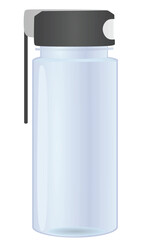 Blue sport water bottle. vector