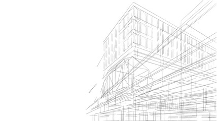 sketch of a shopping mall