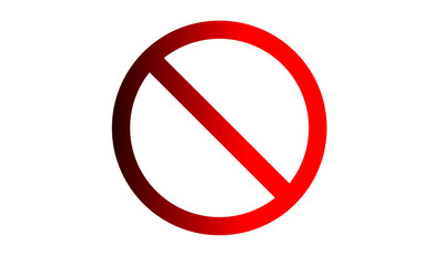 Simple red stop Roadsign with big hand symbol or icon vector illustration.