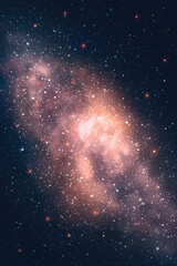 Milky Way, stars and nebula. Space vector background, night starry sky © arvitalya