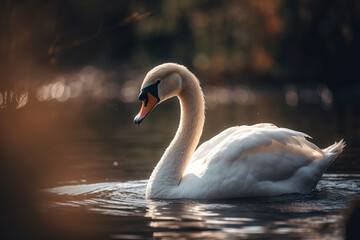 Graceful Swan, Animal, bokeh 