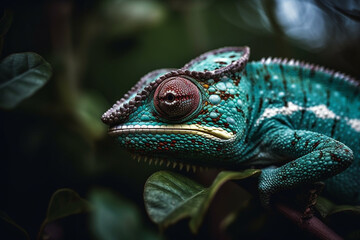 Intriguing Chameleon, Animal, bokeh 