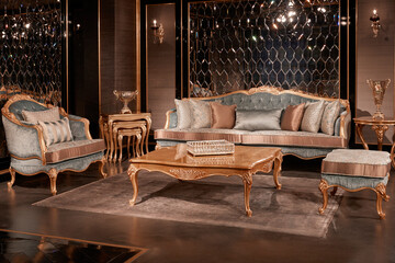 Classic Italian furniture. Very classy and baroque.