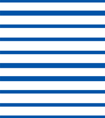 OLGA (1979) “breton stripes” textile seamless pattern • Late 1970’s fashion style, fabric print (marinière blue and white irregular stripes). - obrazy, fototapety, plakaty