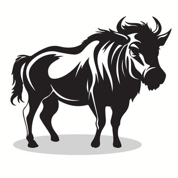 recommend clip art: Warthog silhouettes and icons. Black flat color simple elegant Warthog animal vector and illustration.