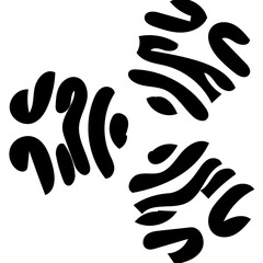 black and white hand prints