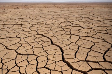 dry cracked earth, climate changes