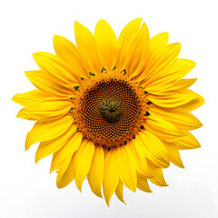 sunflower isolated on white background , Flowers or Plants , White Background , 4096 x 4096 
