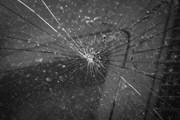 broken glass window