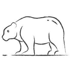 Hand drawn Bear illustration icon