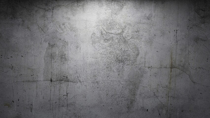 concrete wall, facade spotlights. realistic 3D rendering. illustration.