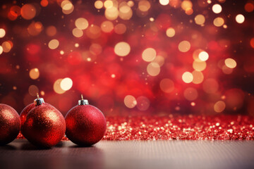 Red Christmas Background, with space for text