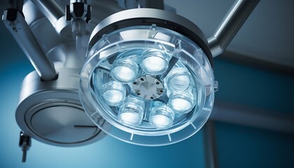 Surgical Lamp for an Operation in a Modern Operating Room. Generative ai