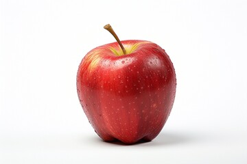 red apple isolated on white background.