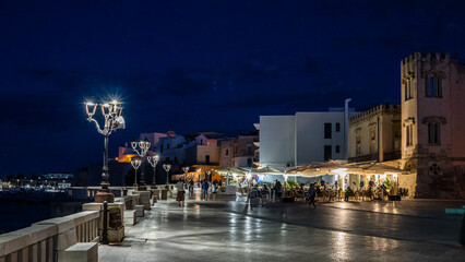 Lungomare Otranto bei Nacht