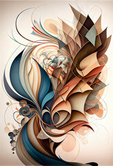 Abstract Design In Muted Colors #2