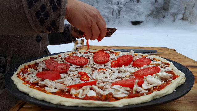 Fresh Homemade Italian Pizza 