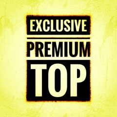Obraz premium ''Exclusive Premium Top'' Design