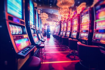 photo of casino slot machines gambling