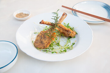 Chinese Food in display for the photo shoot in Tokyo, Japan. Nowadays in 2023, people rely on the food delivery service 