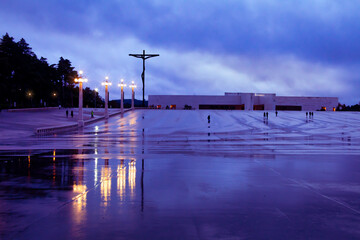 Sanctuary of F&aacute;tima - Portugal. Sactuary dedicated to the pilgrimage paying tribute to a place where Our Lady appeared to three shepherd children 