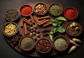 Taste of Tradition A Blend of Spices Gracing the Table Sensory Spice Adventure Exploring Flavors on the Table