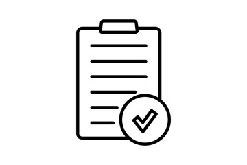 Survey Icon. Icon related to survey. line icon style. Simple vector design editable