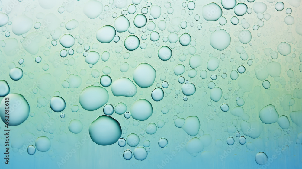 Poster a close up of a bunch of water bubbles. abstract background with bubbles.
