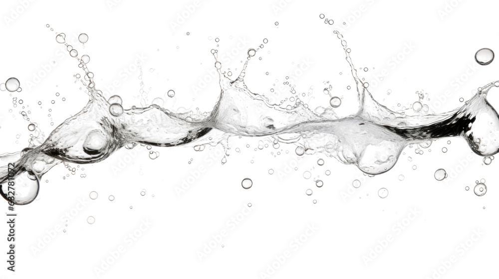 Canvas Prints effervescent clear soda bubbles frozen in an abstract futuristic 3d texture isolated on a transparen