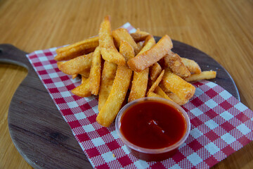 Food in display for the photo shoot in Tokyo, Japan. Nowadays in 2023, people rely on the food delivery service