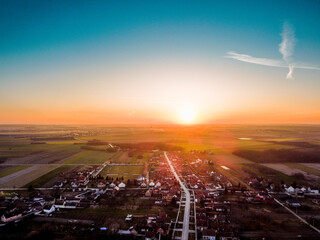 Sunset over Slavonija
